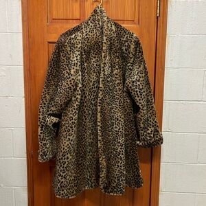 Vintage V.Percy Marvin Richards Leopard Print Coat